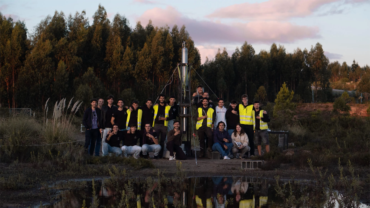 Students Around the test stand